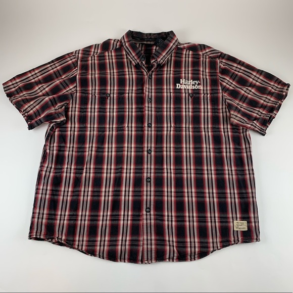 Harley-Davidson Other - Harley Davidson Plaid Button Down Shirt